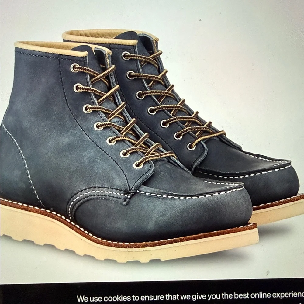 Red Wing Women's Short Boot in Indigo Leather size 8.5 women - Picture 5 of 10